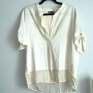 VINCE HALF BUTTONED BLOUSE